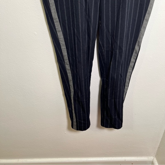 Zara Trafaluc Collection Pull On Slim Pant Navy Stripes XS - Picture 3 of 9